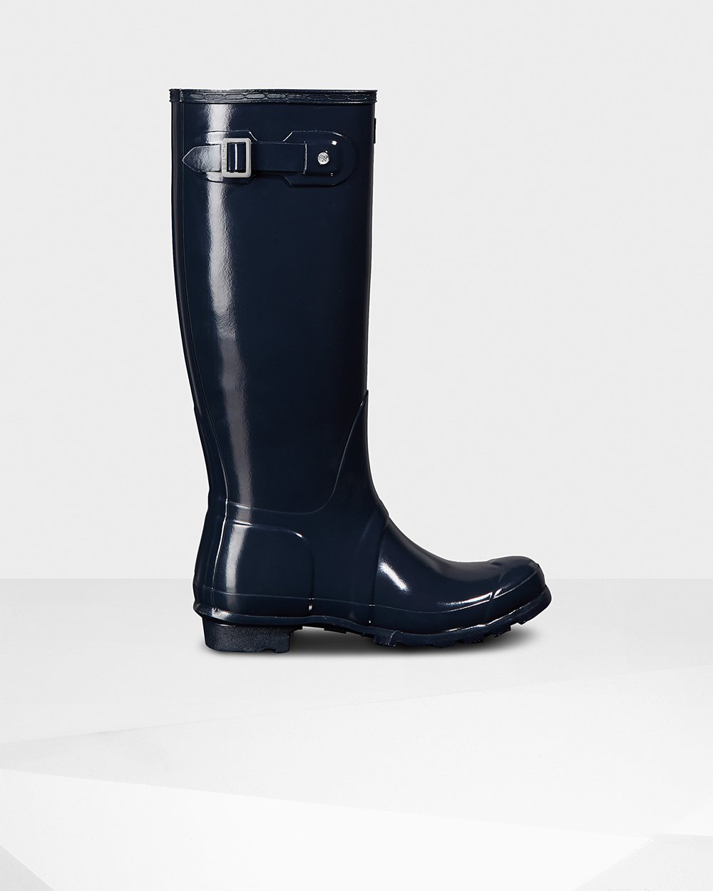 Womens Hunter Tall Rain Boots Navy - Original Gloss - 1036978-RO